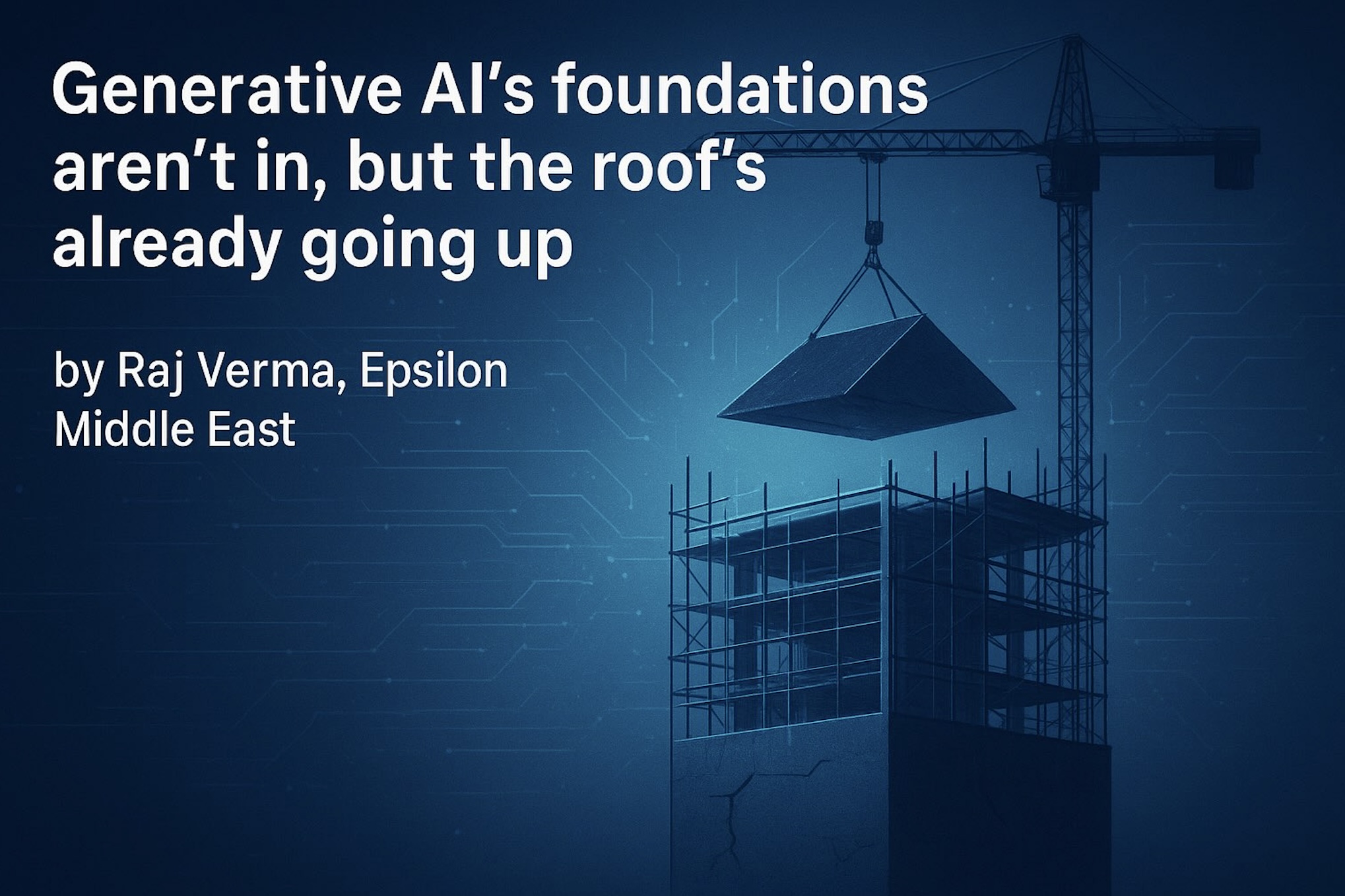 Generative AI’s foundations aren’t in, but the roof’s already going up Image