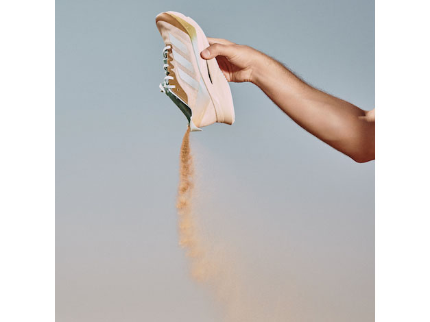 Adizero Desert Runner collection—a limited-edition running shoe inspired by the same desert landscape. Adizero Desert Runner collection—a limited-edition running shoe inspired by the same desert landscape.