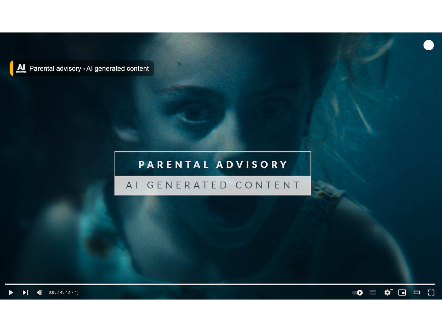 Child Welfare Organization demands clear AI labeling is applied on content Image