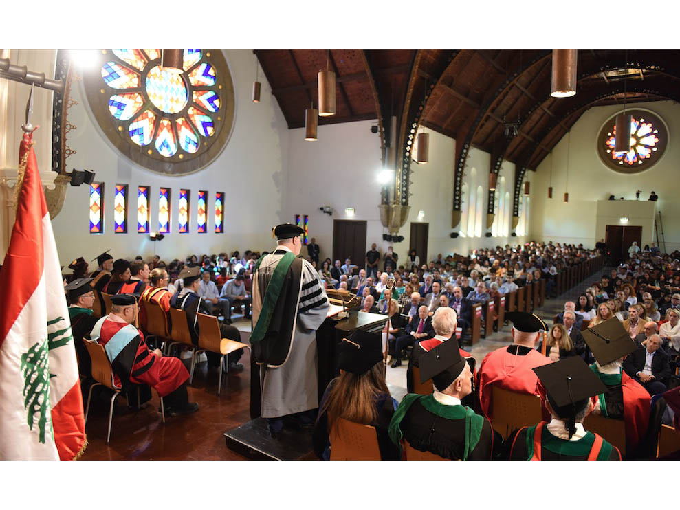 A positive message delivered by AUB president on Opening Day Image