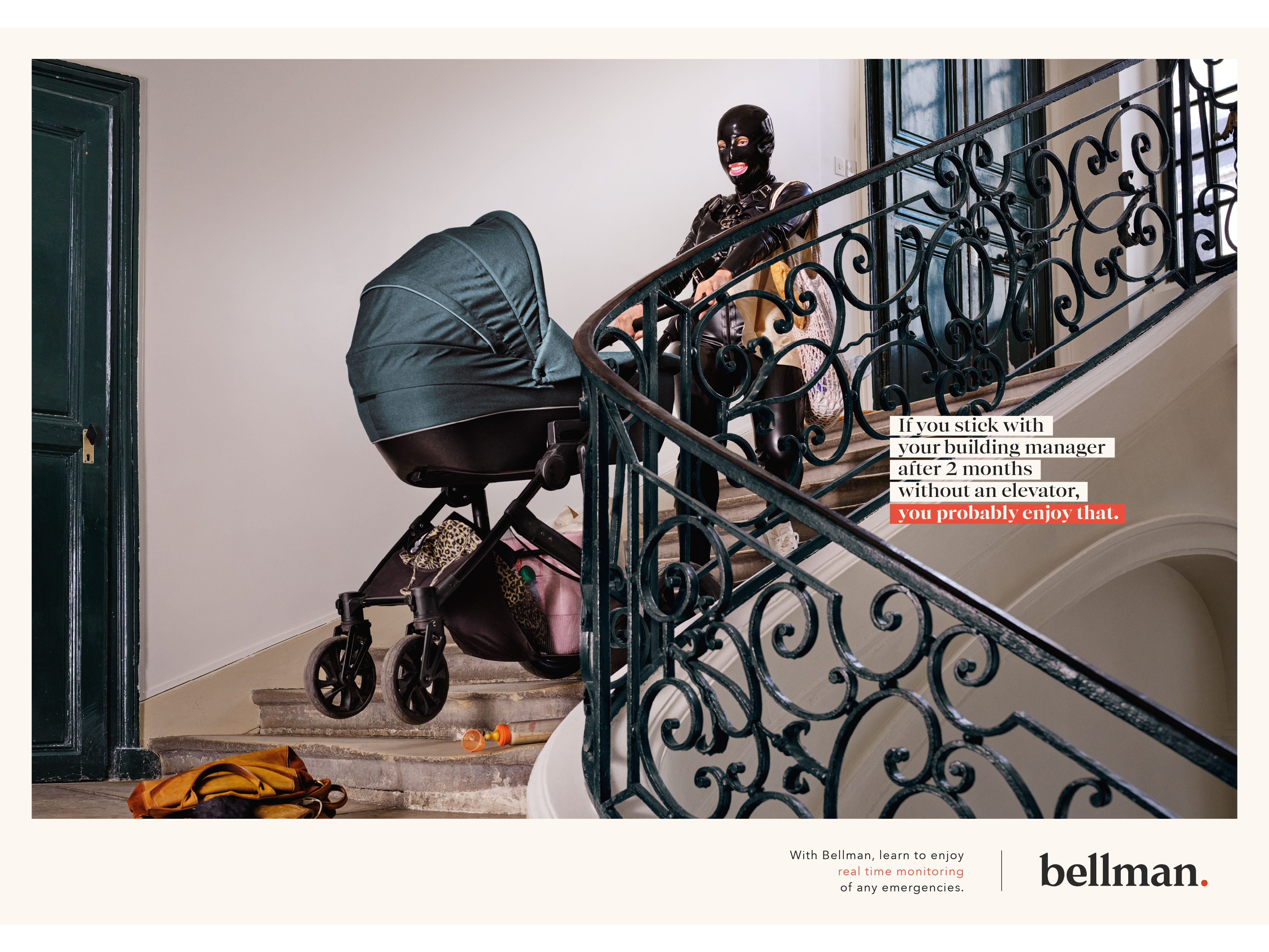 Bellman OOH campaign - stairs Bellman OOH campaign - stairs