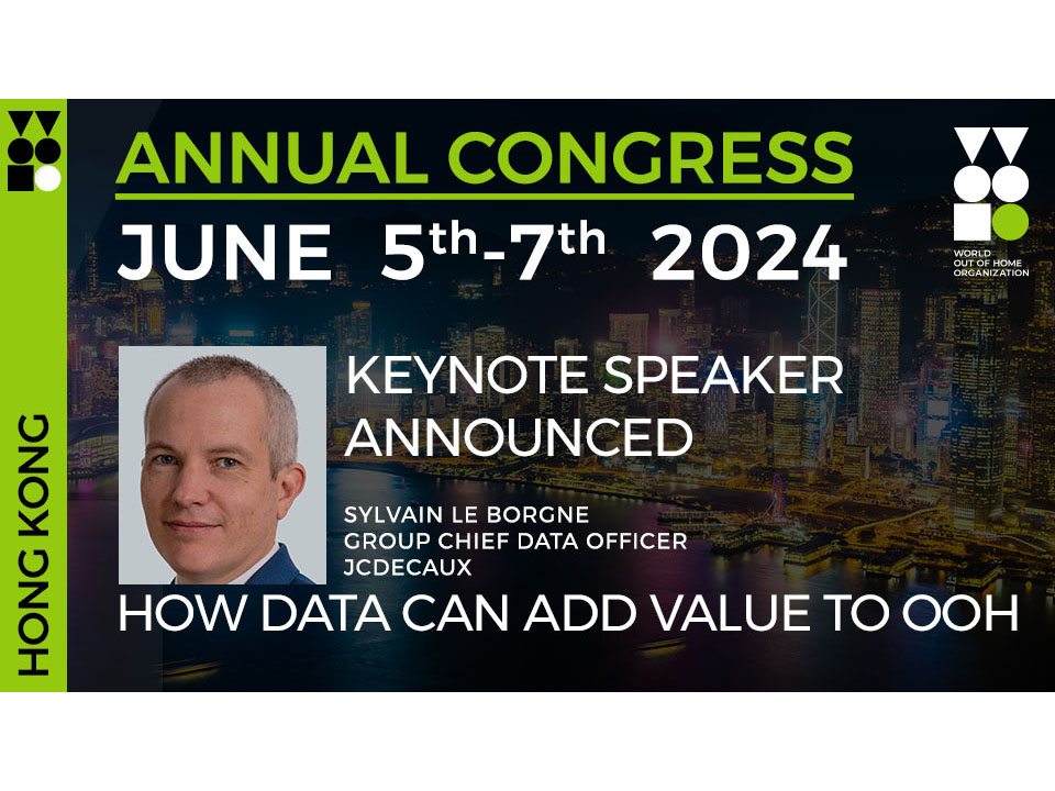 JCDecaux data head Sylvain Le Borgne to be a keynote speaker at WOO Global Congress Image