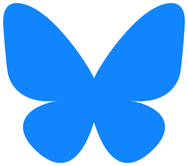 Bluesky now famed butterfly logo added in 2023 Bluesky now famed butterfly logo added in 2023