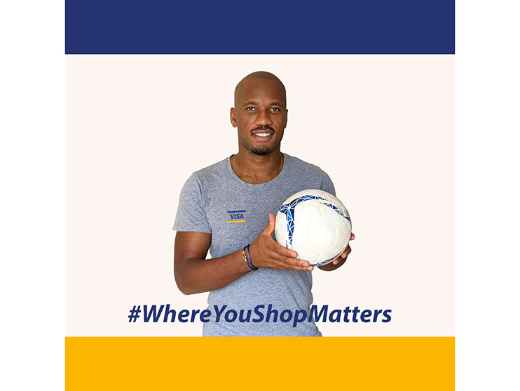 Visa partners with legend Didier Drogba to champion small businesses and show ‘Where You Shop Matters’ Image