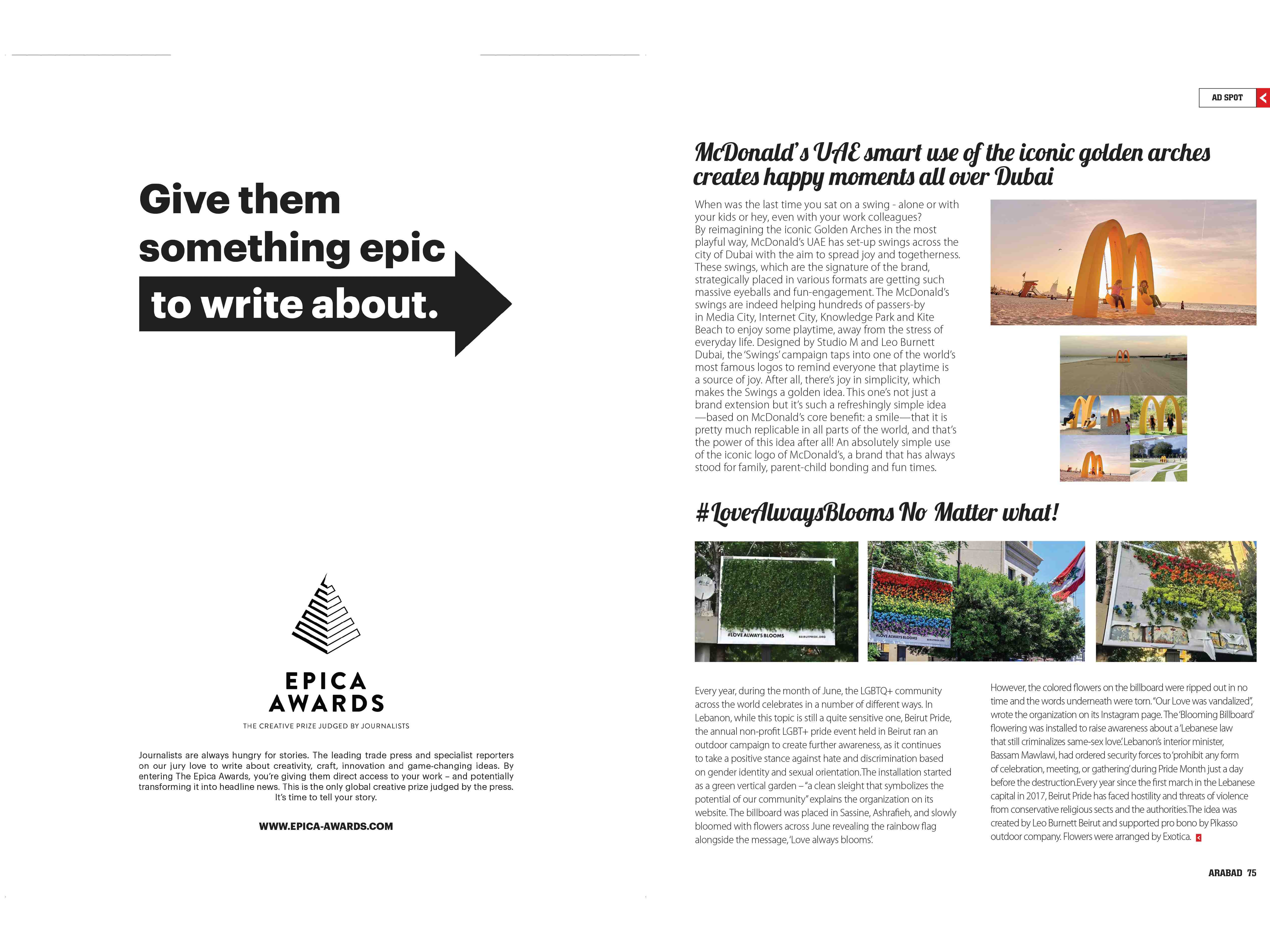 Epica challenges agencies to get “epic” work noticed via a campaign by VMLY&R Image
