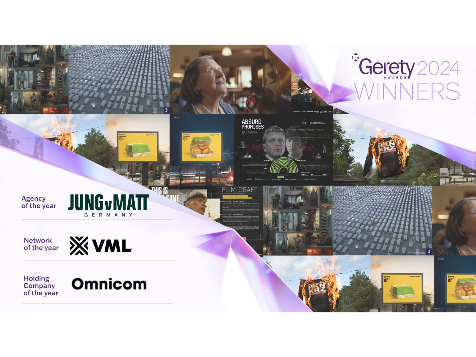 JVM, VML and Omnicom take top honors at Gerety Awards 2024 Image