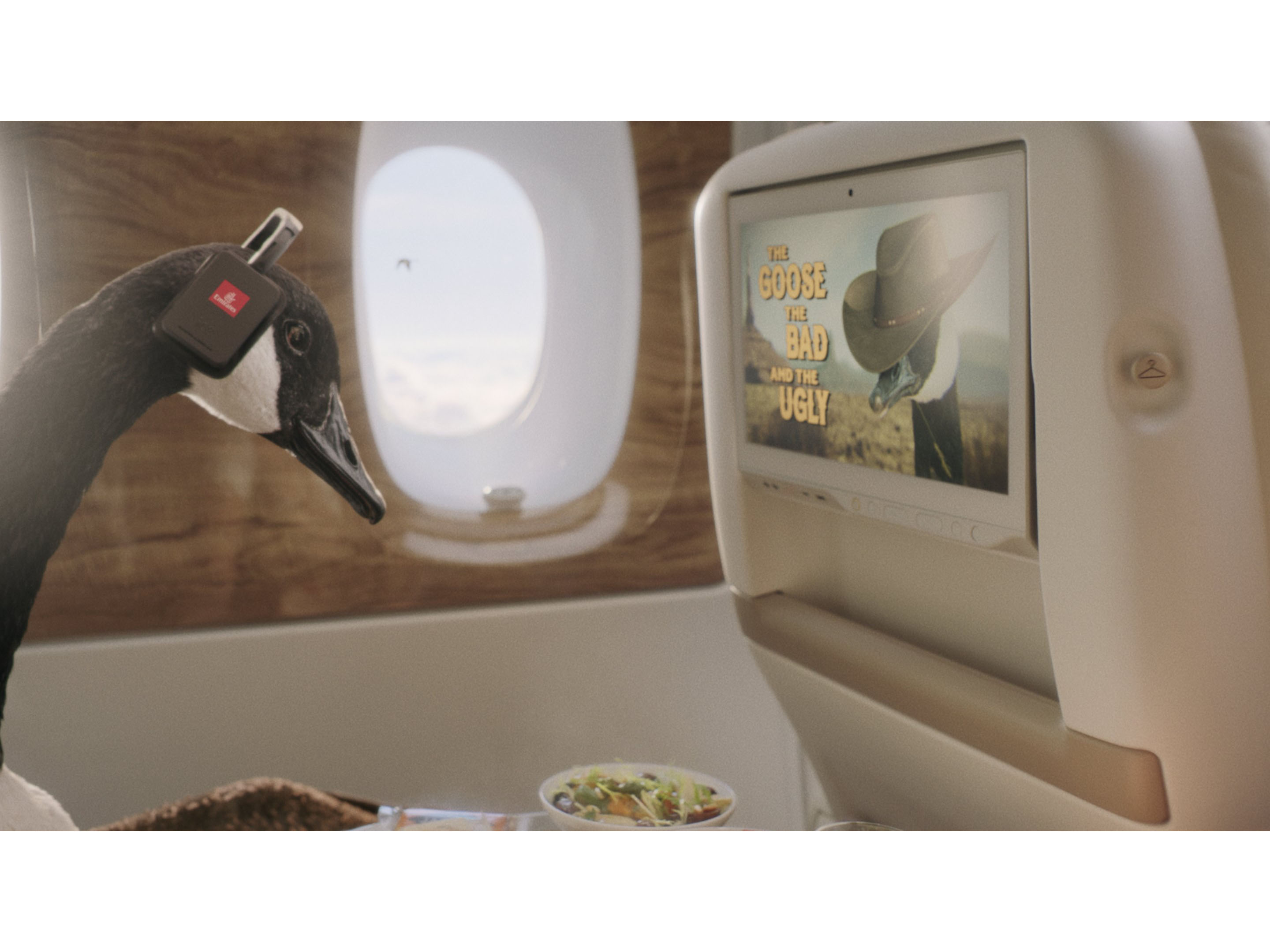 Emirates’ new spot stars an incredible CGI goose with a taste for luxury Image