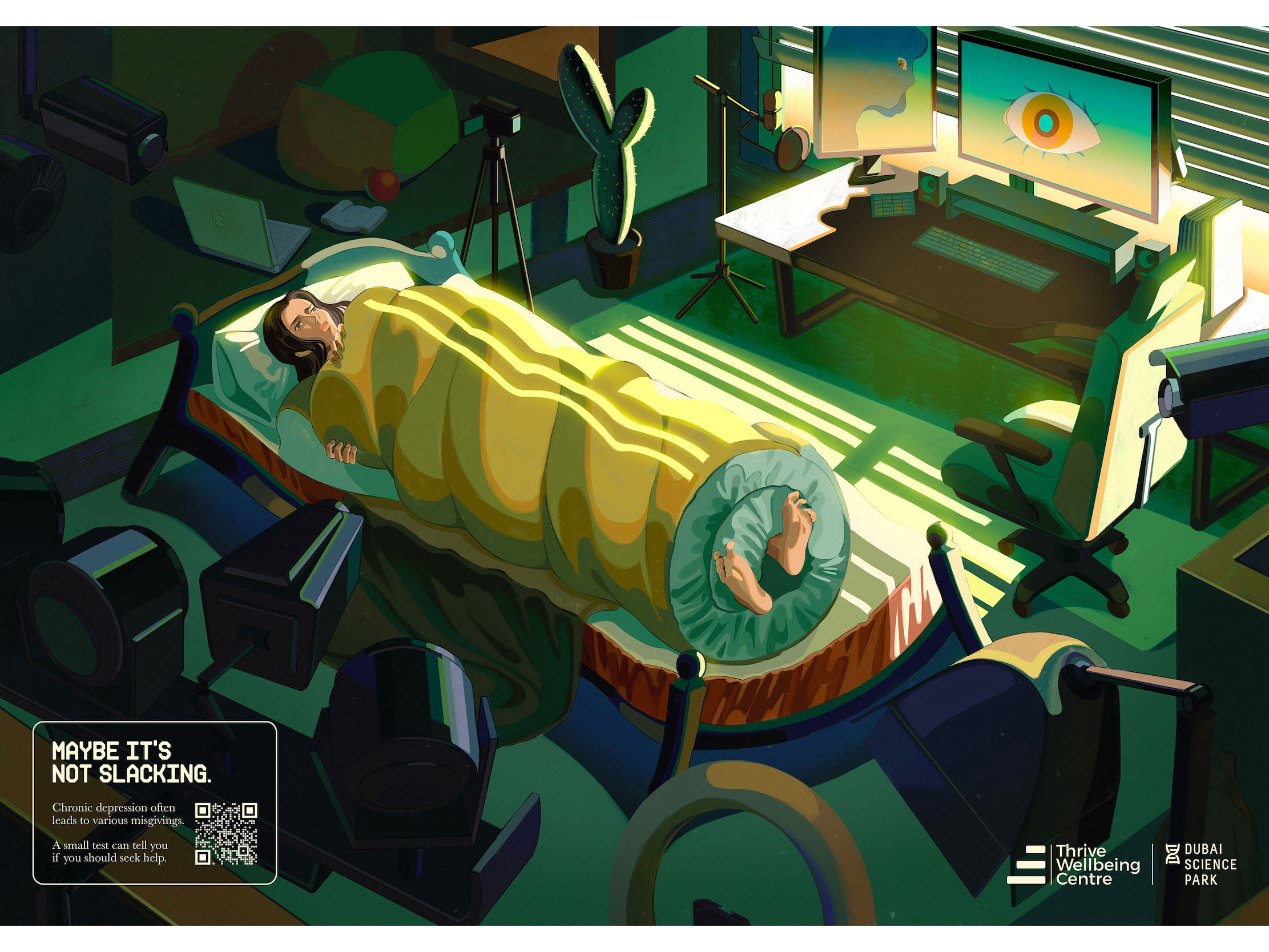 Dubai Science Park aims to wake people up from self-doubt in ‘Hostages of Depression’ campaign by Serviceplan ME Image