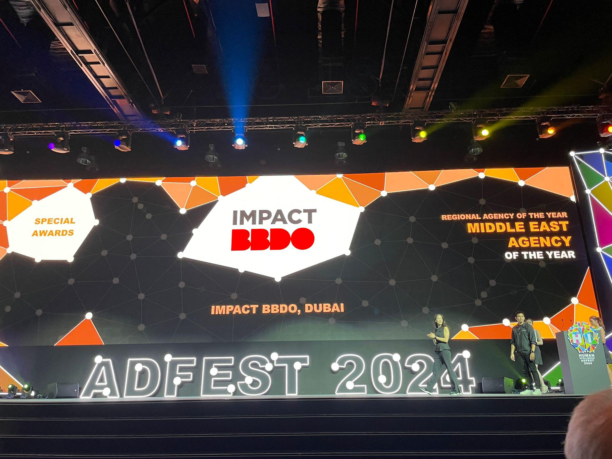 IMPACT BBDO named Middle East Agency of the Year at ADFEST 2024; agency scoops two Lotus Awards Grand Prix for AnNahar Image