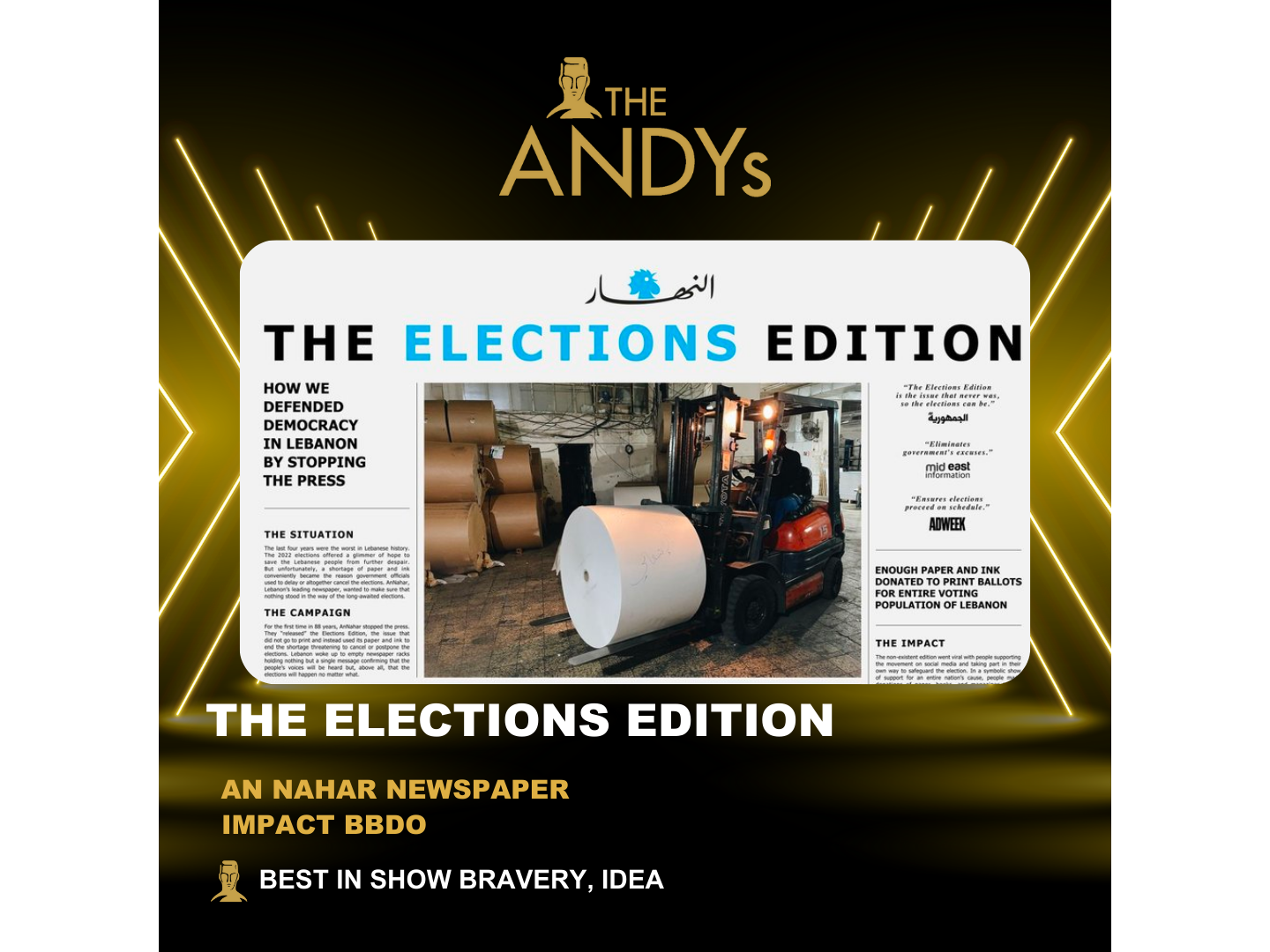 IMPACT BBDO wins first ANDY Best in Show for the Middle East Image