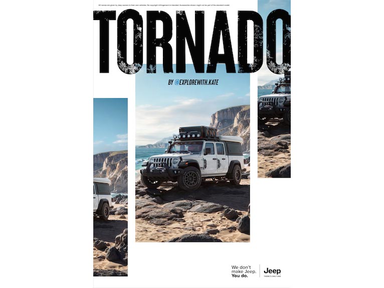 JEEP TORNADO - 'We Don't Make Jeep, You Do.' print campaign by Publicis Middle East JEEP TORNADO - 'We Don't Make Jeep, You Do.' print campaign by Publicis Middle East