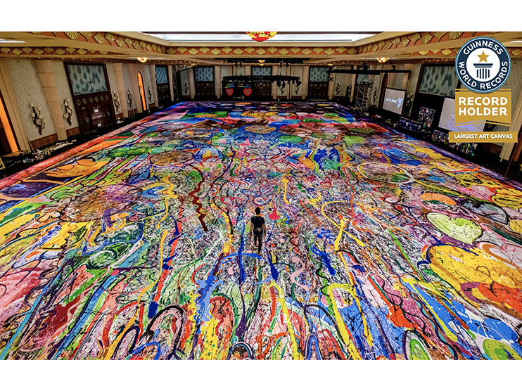 ‘The Journey of Humanity’, the ‘Largest Art Canvas’ in the world, comes to life as a symbol of human connection and collaboration Image