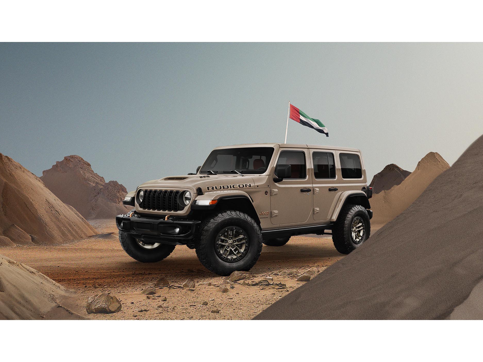 Jeep Unveils ‘Colour of Unity’ Car Paint Inspired by Sands of UAE’s 7 Emirates  Jeep Unveils ‘Colour of Unity’ Car Paint Inspired by Sands of UAE’s 7 Emirates