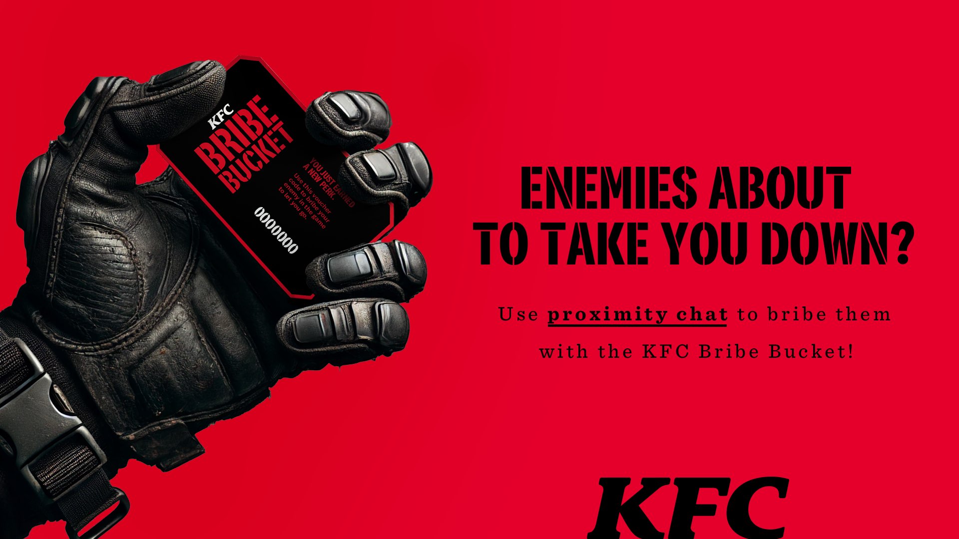 Survival by Crunch: Introducing the Call of Duty Bribe Bucket from KFC Survival by Crunch: Introducing the Call of Duty Bribe Bucket from KFC