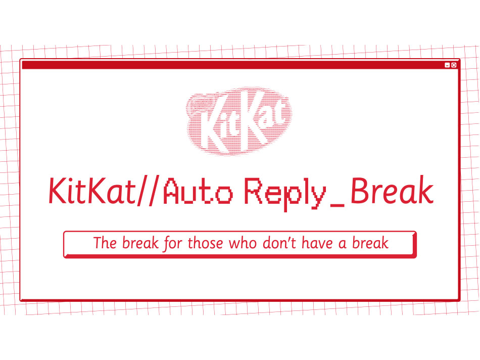 Publicis ME & Kit Kat transform workplace frustration into a moment of joy with 'Auto Reply Break'  Publicis ME & Kit Kat transform workplace frustration into a moment of joy with 'Auto Reply Break'
