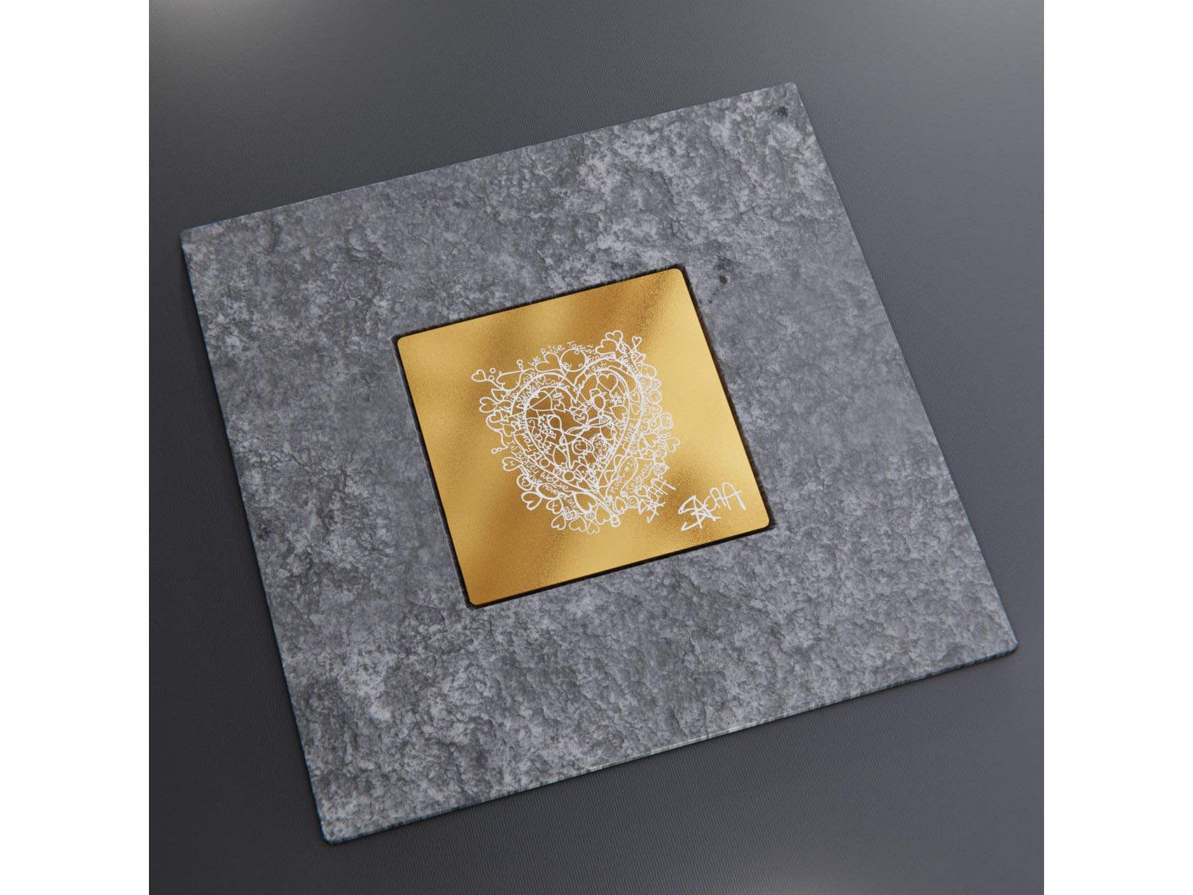 Lunar Landing Plate Revealed Lunar Landing Plate Revealed