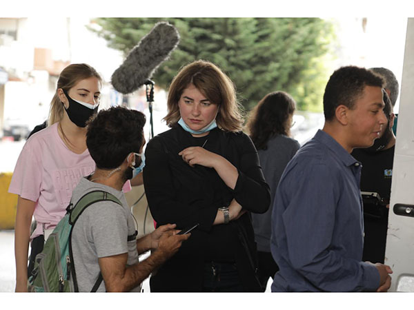 Maria Ivanova on set Maria Ivanova on set