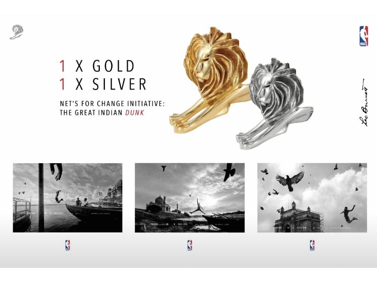 one gold and one silver for NBA's 'Nets of Change' one gold and one silver for NBA's 'Nets of Change'
