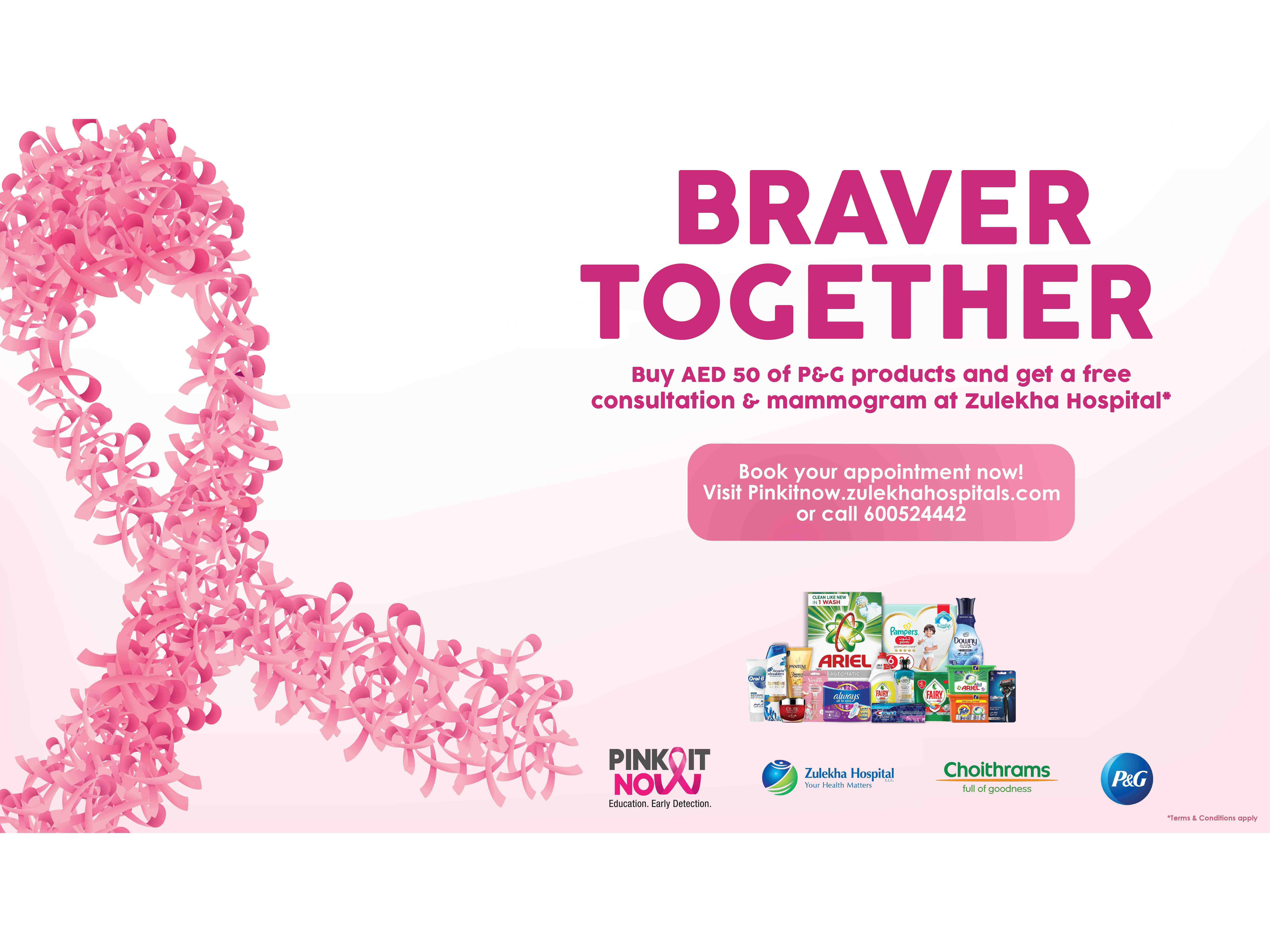 P&G, Zulekha Healthcare Group and Choithrams roll out ‘Pink it Now’ campaign in the UAE Image