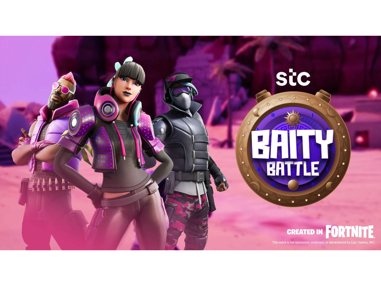 stc's Baity Battle, a Ramadan-inspired map built in Fortnite Creative to help gamers keep track of time Image