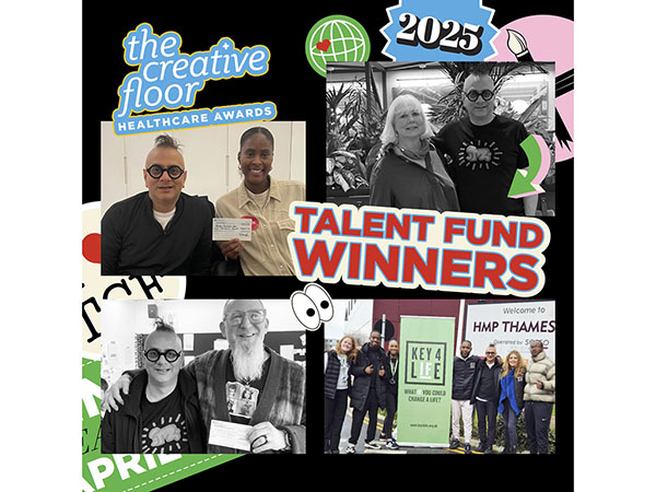 The Creative Floor Healthcare Awards' Talent & Diversity Fund granted to four charities this year Image