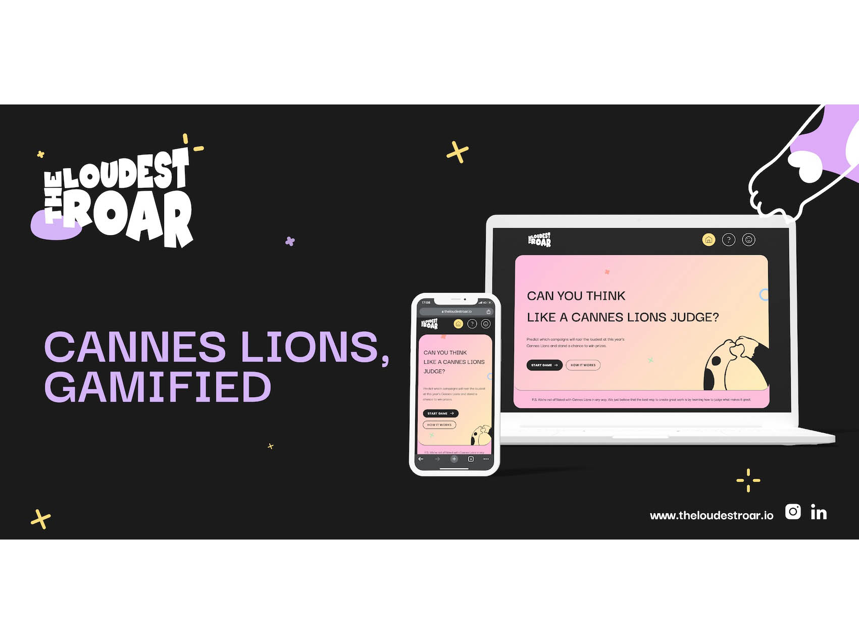 Emerging talents can now virtually immerse themselves in the world of Cannes Lions through The Loudest Roar Image