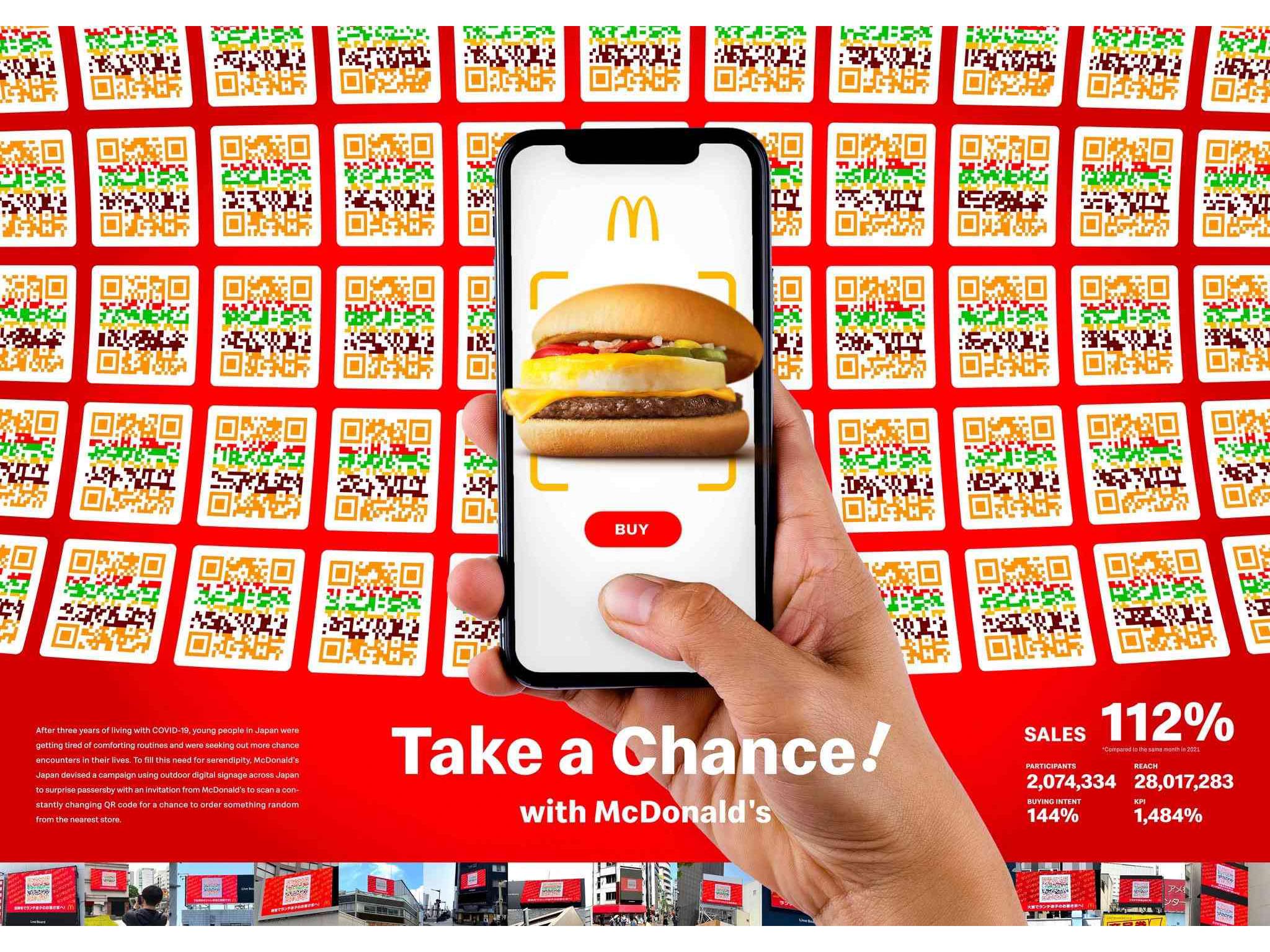 McDonald's Japan - 'Take a Chance with McDonald's' by Dentsu/LIVE BOARD/Hivestack McDonald's Japan - 'Take a Chance with McDonald's' by Dentsu/LIVE BOARD/Hivestack