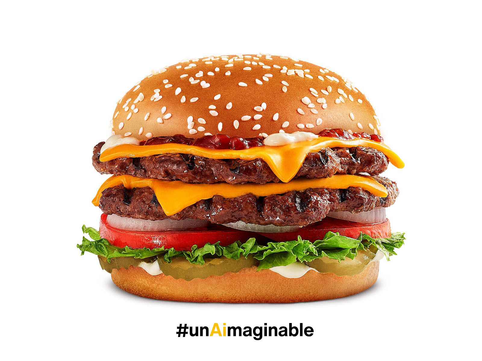 Hardee's 'UnAimaginable' Superstar burger Hardee's 'UnAimaginable' Superstar burger