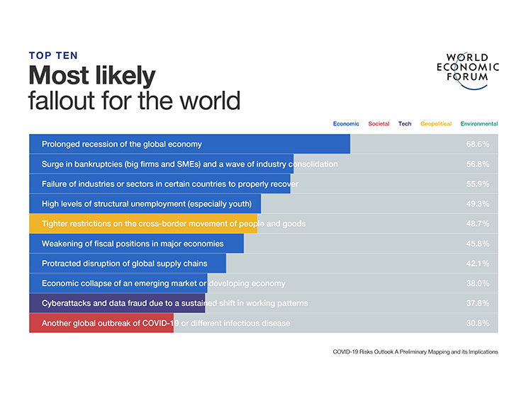 COVID Risks Survey Top10 Most Likely Fallout for the World COVID Risks Survey Top10 Most Likely Fallout for the World