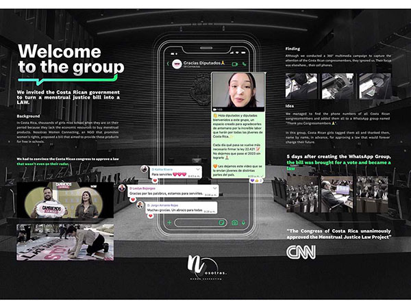 The Media 100 Rankings by WARC: Campaign: ‘Welcome to the Group’ by PHD Costa Rica for Nosotras Women Connecting The Media 100 Rankings by WARC: Campaign: ‘Welcome to the Group’ by PHD Costa Rica for Nosotras Women Connecting