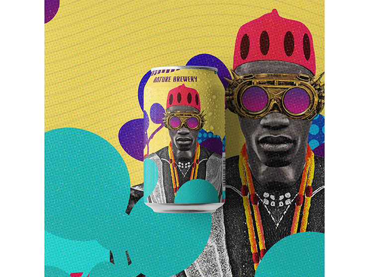 Outstanding and eclectic packaging design of Nigerian craft beer Bature Brewery Image