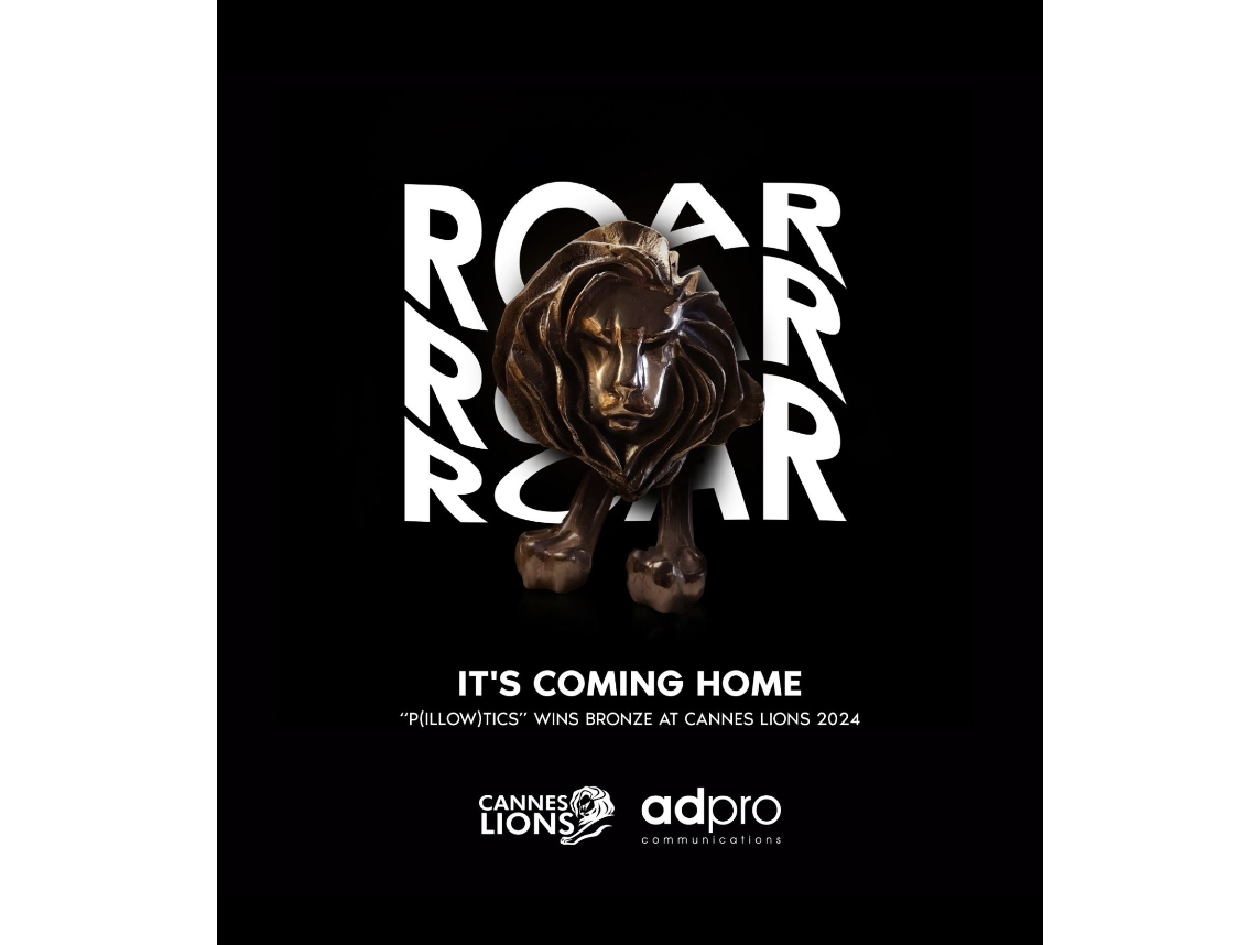 A bronze Lion for Adpro Jordan for Pillowtics campaign A bronze Lion for Adpro Jordan for Pillowtics campaign