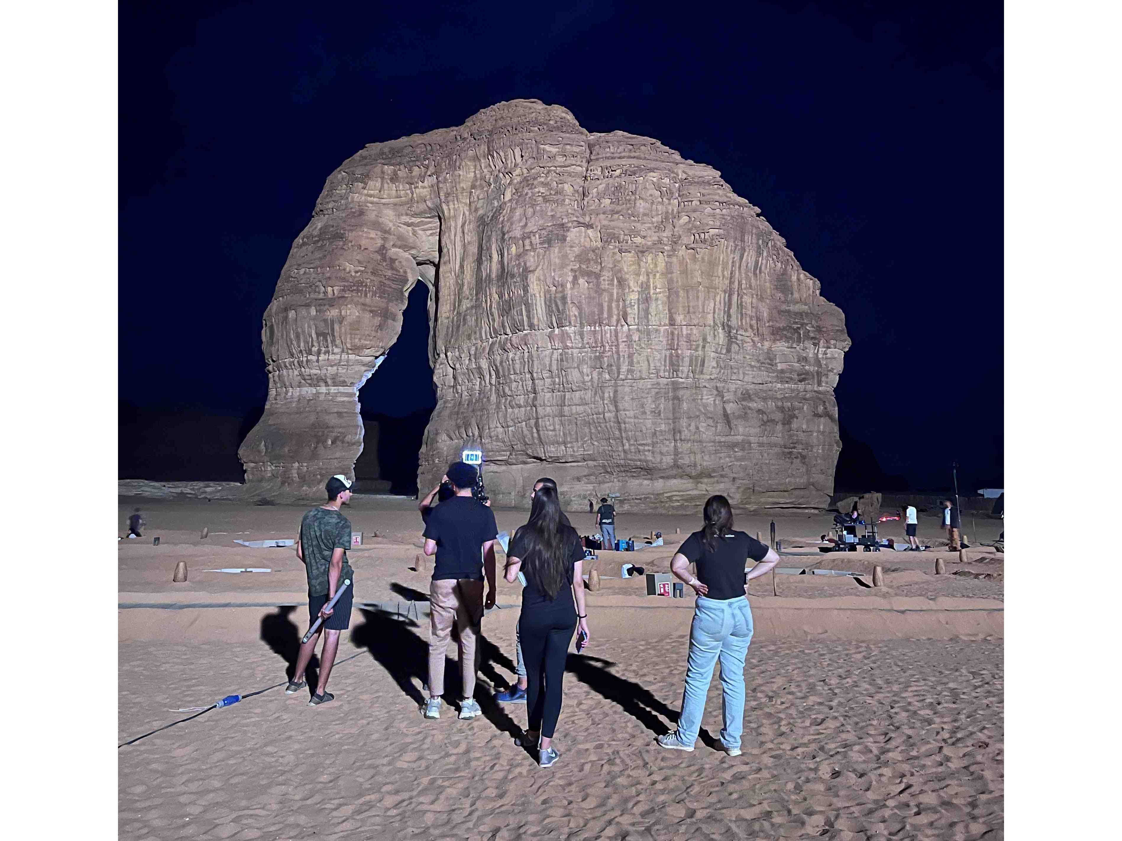 electriclime° team working in AlUla for a recent project for Netflix electriclime° team working in AlUla for a recent project for Netflix