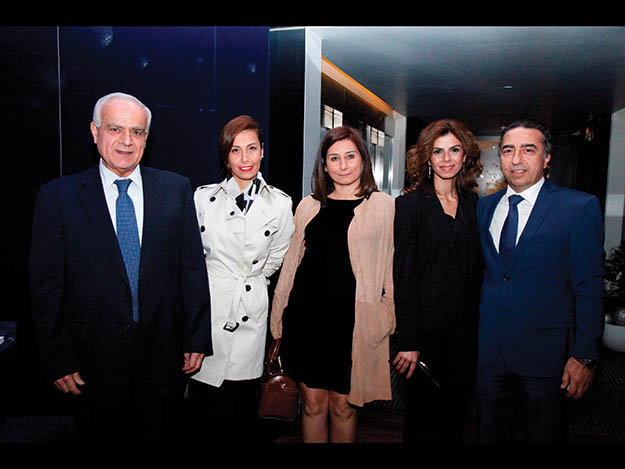 Alain Moumdjian, Ghada Hmedeh, Hughette Nassar, Tania Geha and Ali Hamade Alain Moumdjian, Ghada Hmedeh, Hughette Nassar, Tania Geha and Ali Hamade