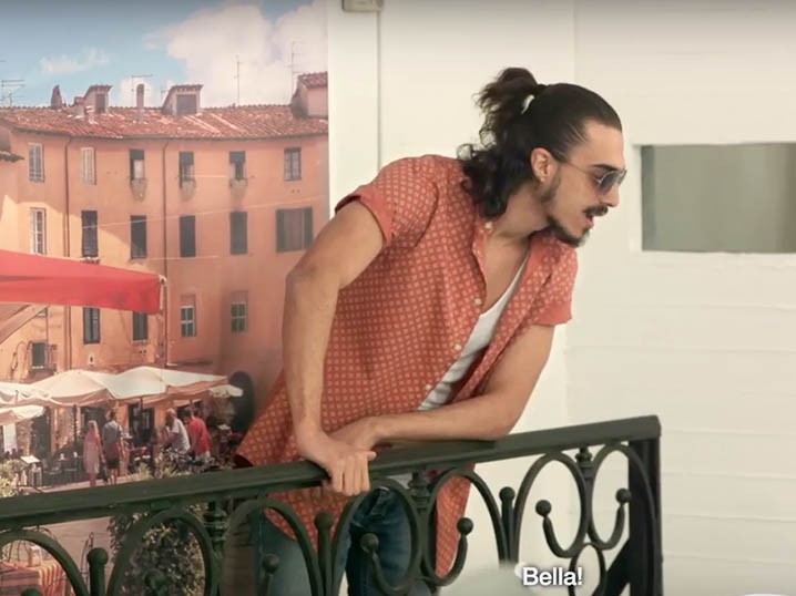 The candid-camera staged Nescafé Cappuccino Italiano ad Image