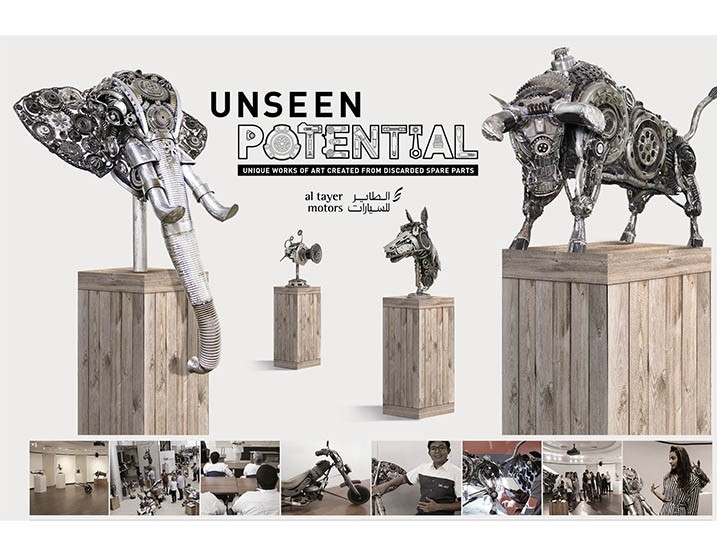 FP7/Dubai Uncovers the unseen potential in Al Tayer Motors’ spare car parts through art Image