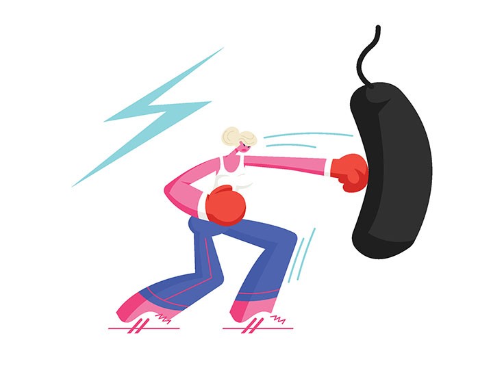 Lebanese Ad men and Women Fighting for Survival Image