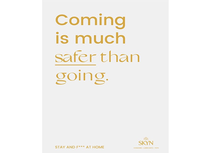 Condom brand SKYN urges people to #staythefhome by encouraging them to ‘Stay and f*** at home’ Image