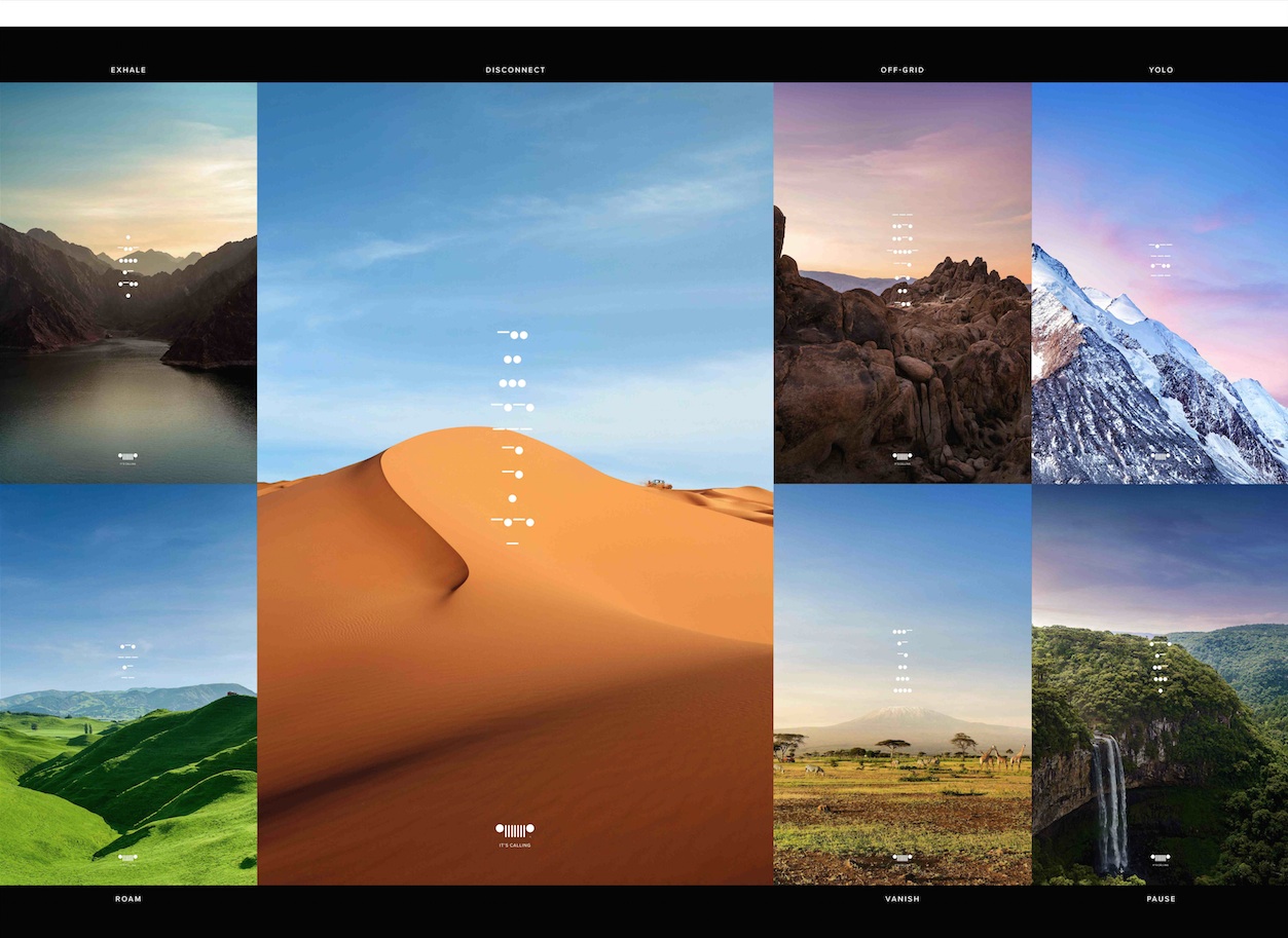 Just dots and dashes waiting to be decoded in Jeep new campaign, ‘The Call of Adventure’, created by Publicis Groupe Middle East Image