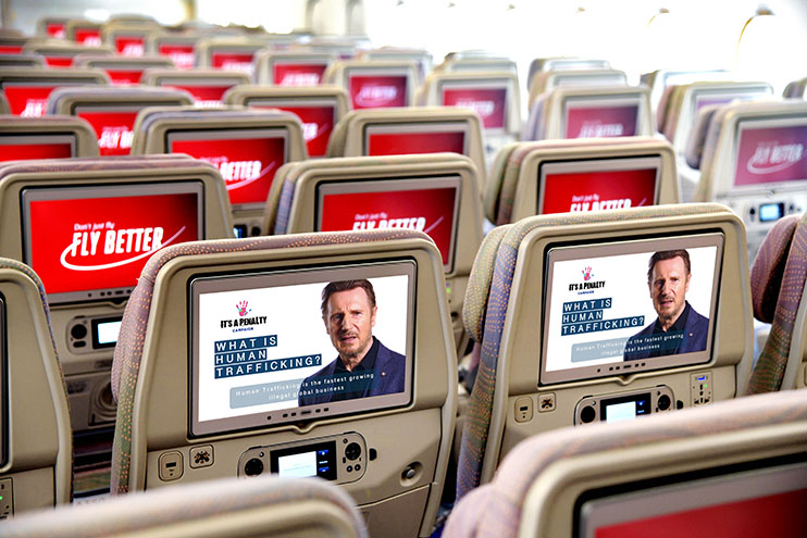 Emirates helps shine a spotlight on the issue of human trafficking Image