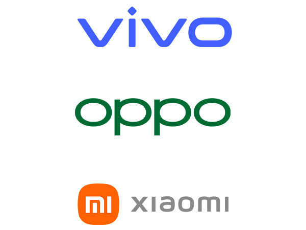 Top three Chinese smartphone vendors have seen their sales skyrocket Image