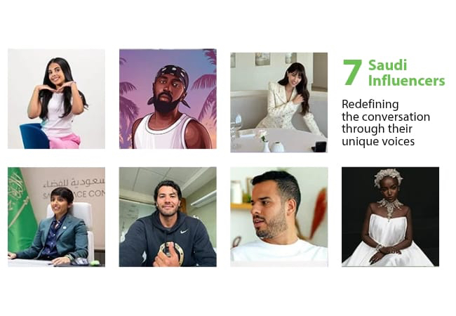 Seven Saudi Influencers Redefining the Conversation through their Unique Voices Image