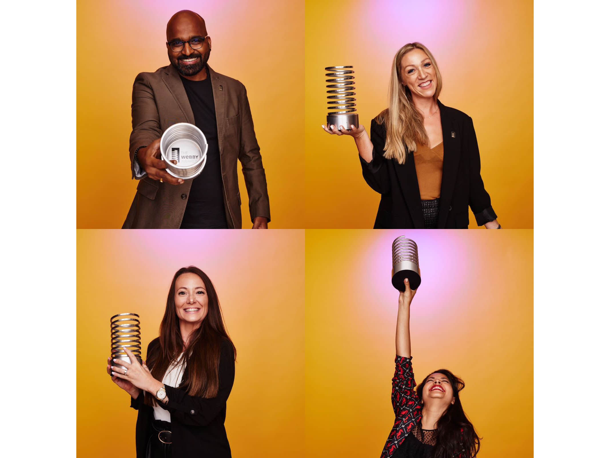 Soiclaize team with their Webby award Soiclaize team with their Webby award