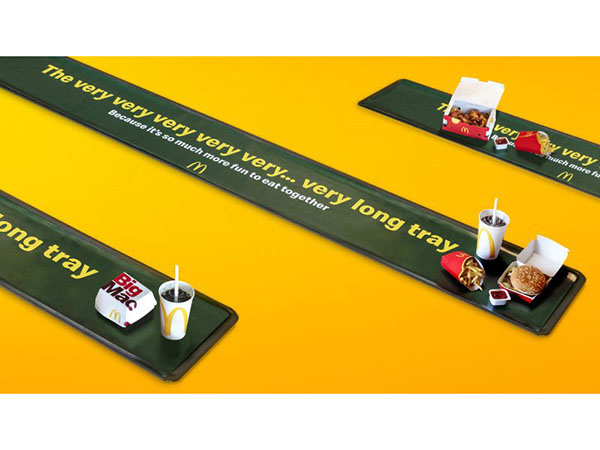 McDonald’s introduced 'the very very very... long tray' to celebrate togetherness Image