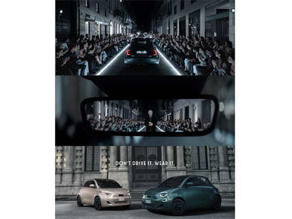 'Ovation', a campaign by 777 agency that brilliantly captures the collaboration between Fiat and Giorgio Armani