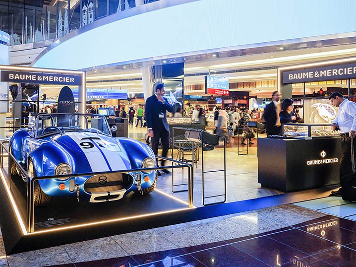 JCDecaux & Dubai Airports partner with Baume & Mercier to bring the most iconic sport car in the world to Dubai International