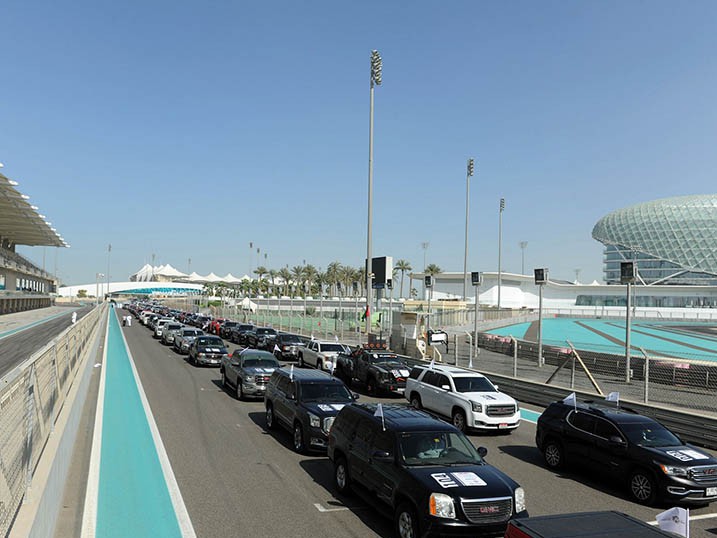 The ‘largest parade of GMC cars’ Guinness World title was achieved during GCC Traffic Week